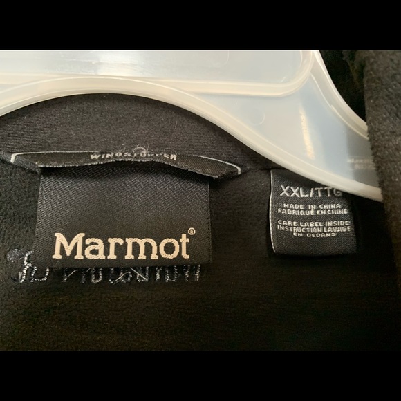 MARMOT Gore Windstopper Full Zip Up Lined Windbreaker Jacket Men's Sz XXL Gray. - Picture 9 of 9